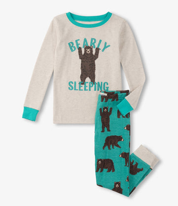 Little Blue House Brown Bears Kids Pajama Set